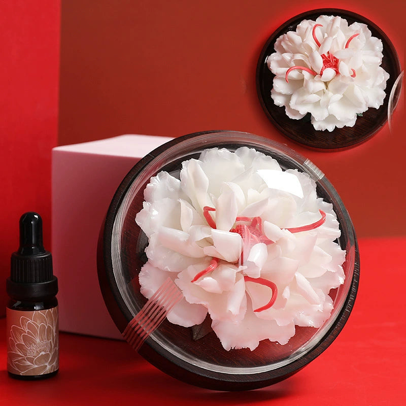 Customizable Handcrafted Ceramic Peony Diffuser Gift Set Home Decor & Aromatherapy