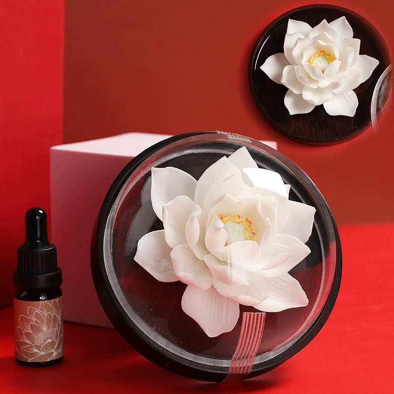 Customizable Handcrafted Ceramic Peony Diffuser Gift Set Home Decor & Aromatherapy