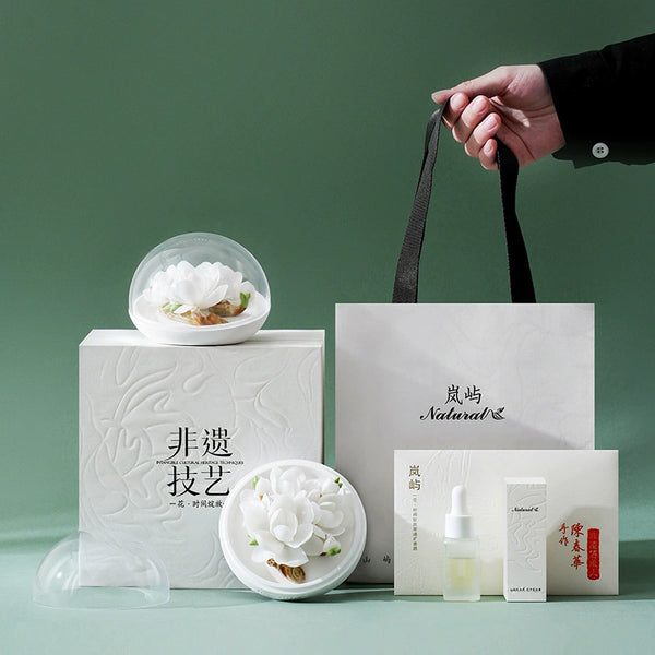 Magnolia Elegant Ceramic Art Meets Aromatherapy Science – 100% Natural, Long-Lasting Fragrance