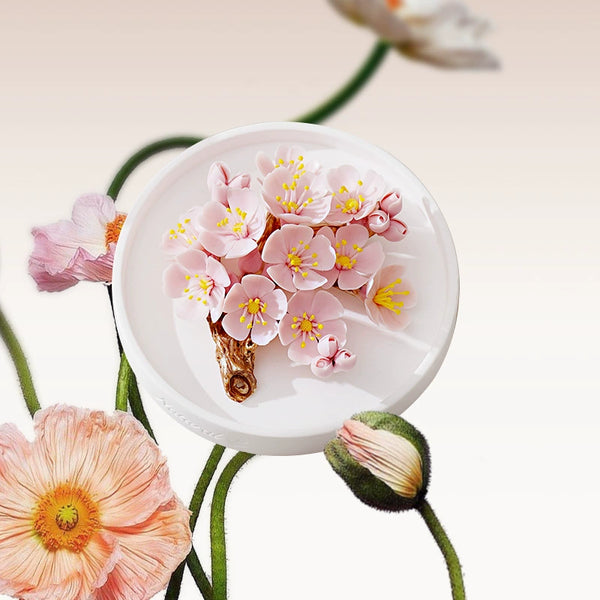 Sakura Breathe in Serenity – Handcrafted Porcelain Flower Aromatherapy for a Luxurious, Calm Home