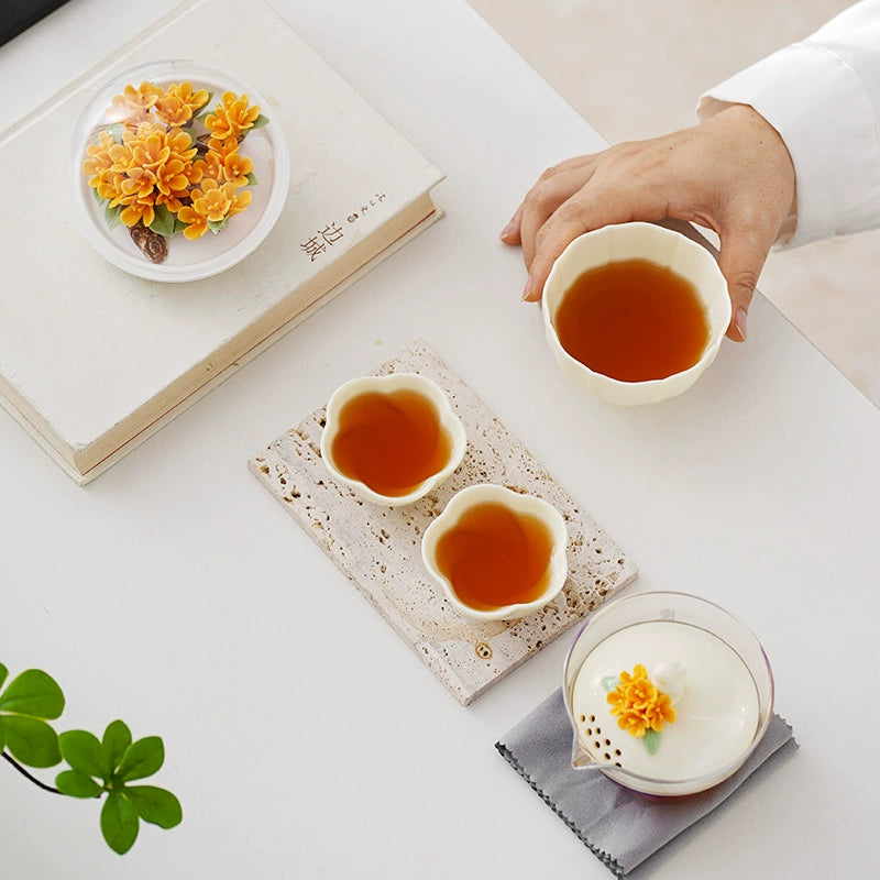 Meet Osmanthus Rabbit Quick Osmanthus Diffuser Porcelain Aroma Diffuser - Floral Ceramic Warmer