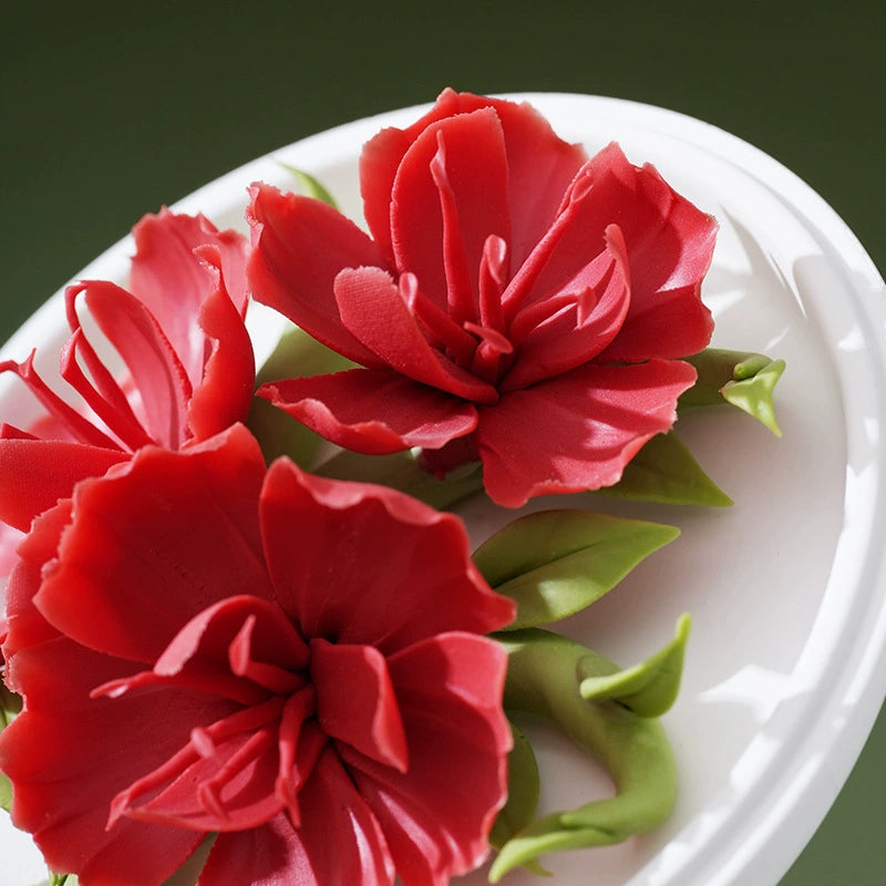 Elegant Ceramic Diffuser - Soothing Floral Scents Intangible Cultural Heritage Ceramic Hand-Pinched Phoenix Flower Diffuser Gift Box Souvenir