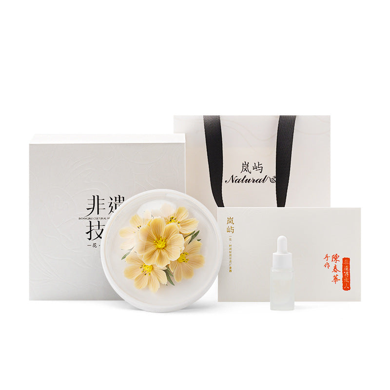 Porcelain Flower Aromatherapy Ceramic Manual Intangible Cultural Heritage Skills City Gift Gift Box