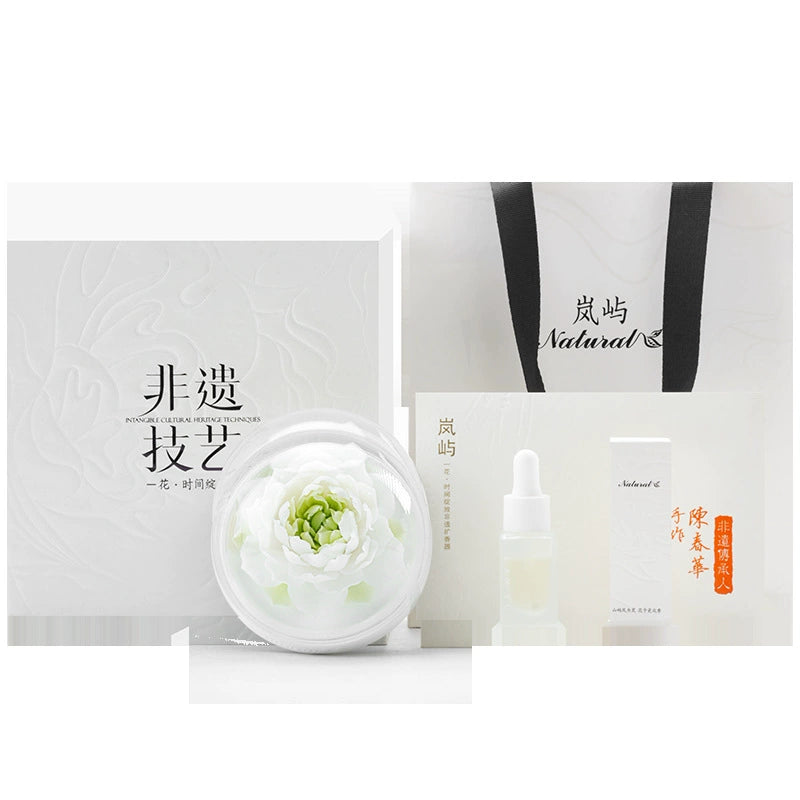 Qinglian Ceramic Flower Diffuser - Relaxing Aromatherapy - Intangible Cultural Heritage
