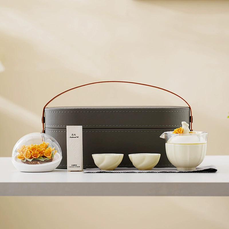 Meet Osmanthus Rabbit Quick Osmanthus Diffuser Porcelain Aroma Diffuser - Floral Ceramic Warmer