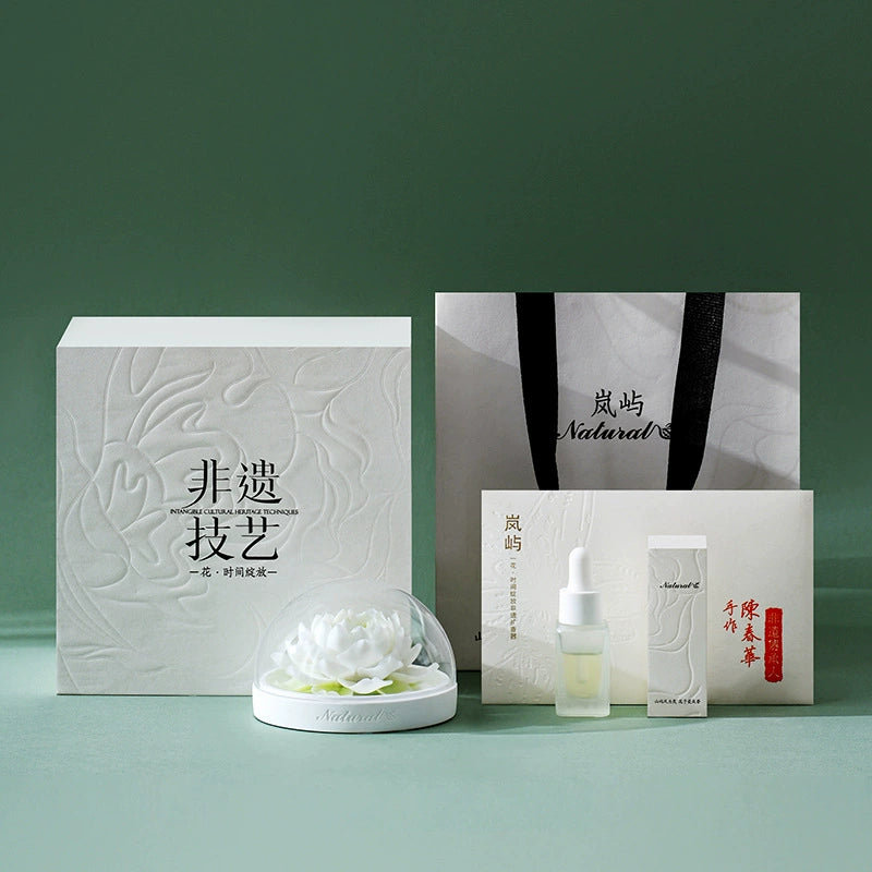 Magnolia Elegant Ceramic Art Meets Aromatherapy Science – 100% Natural, Long-Lasting Fragrance